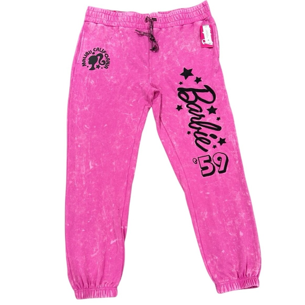 Barbie Women's XXL Pink Jogger Sweatpants Malibu California